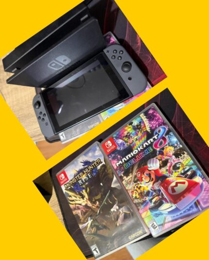 Nintendo Switch con 2 juegos y joysticks originales