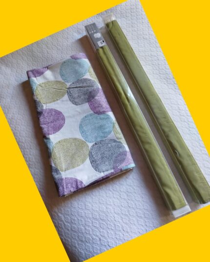 Pack 2 cortinas tipo store + funda nordica 1 1/2 plaza MICA