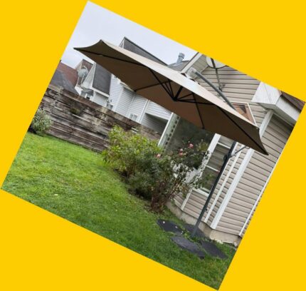 Toldo exterior + base con agua