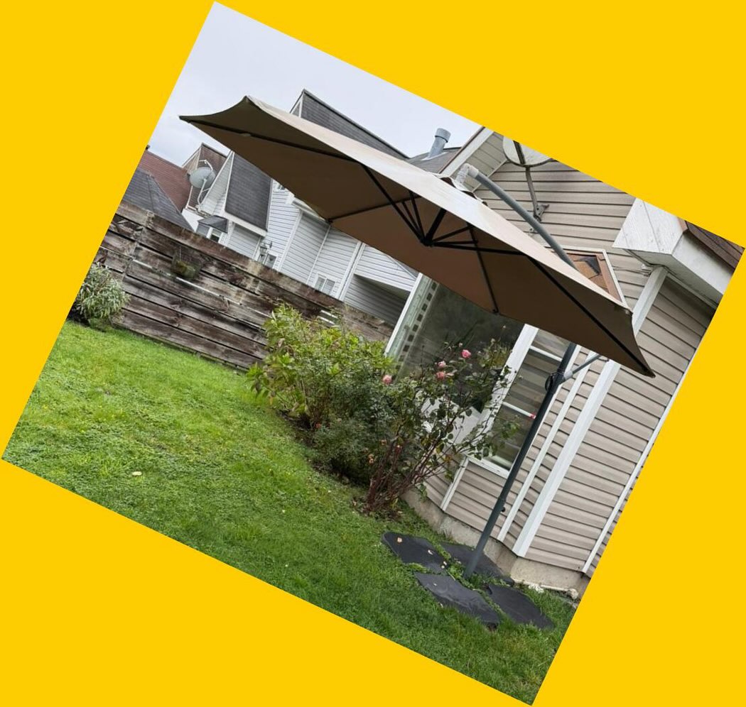 Toldo exterior + base con agua