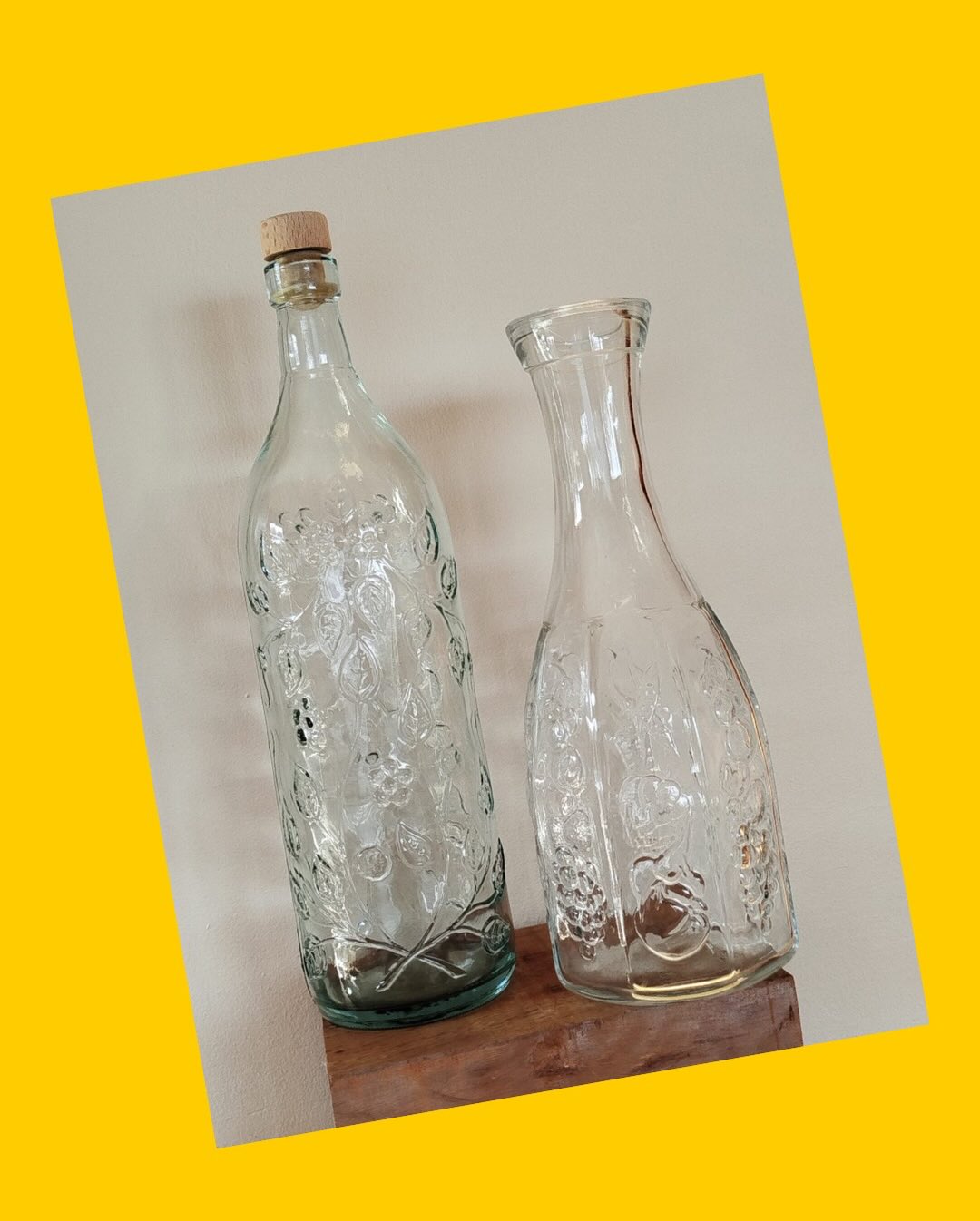 Botella con tapón + jarra