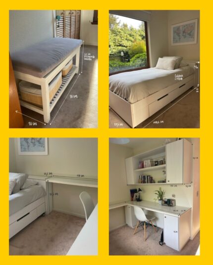 Dormitorio completo 1 plaza