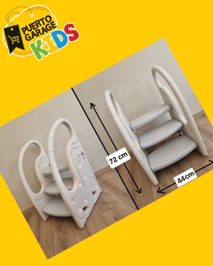 Escalera taburete infantil de 3 niveles
