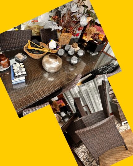 Mesa comedor de terraza + 4 sillas Ashley