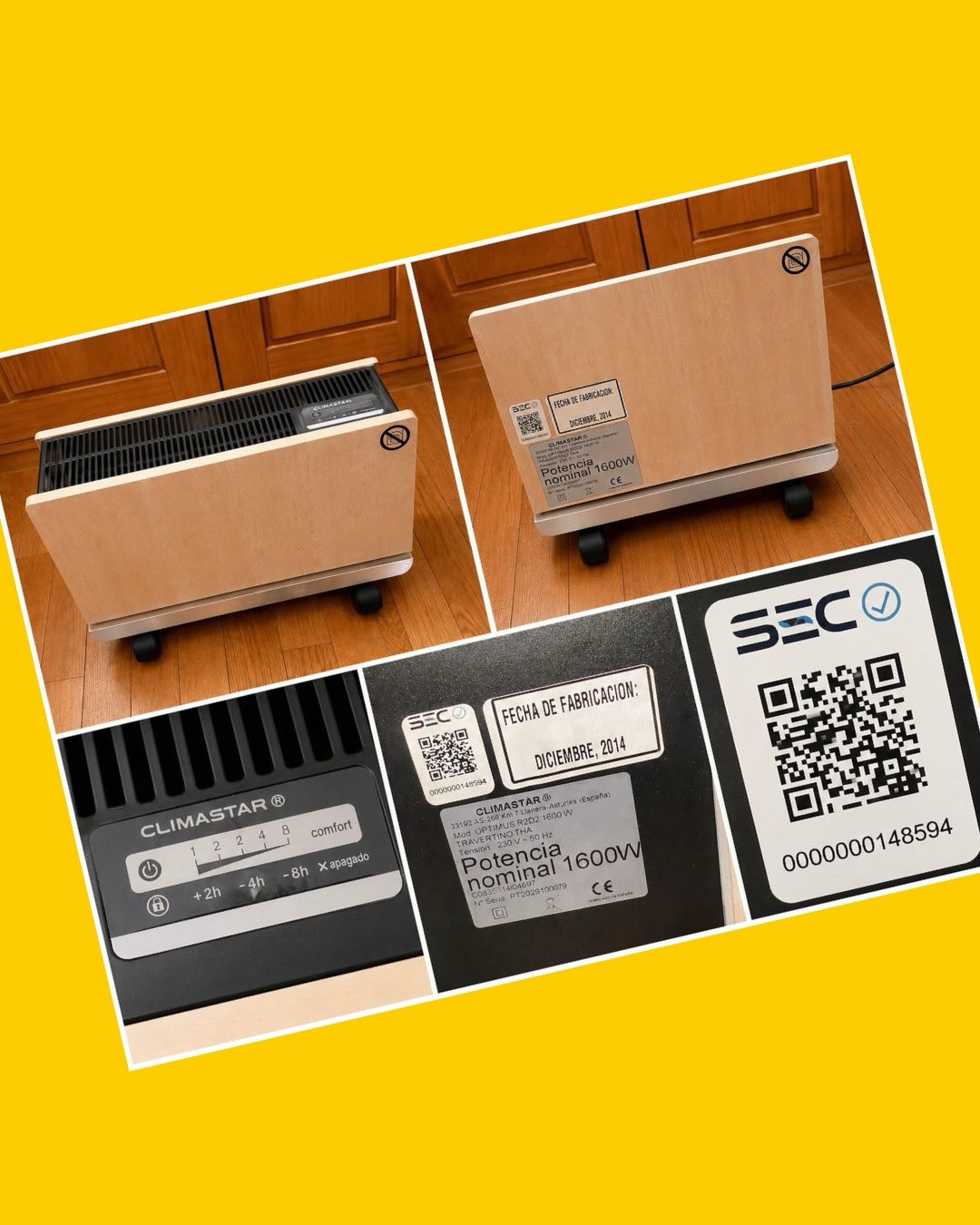 Calefactor electrico Climastar