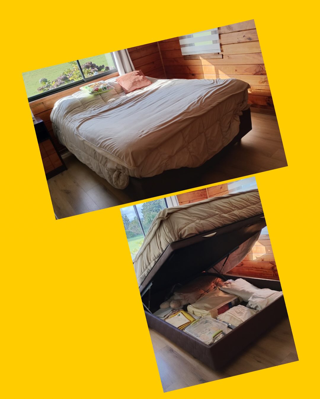 Cama 2 plazas Rosen Boxet