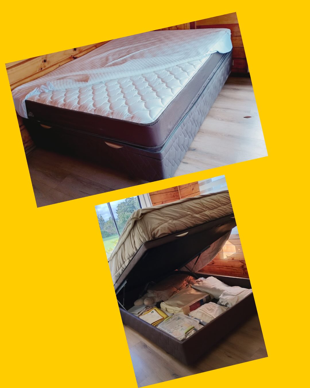 Cama 2 plazas Rosen Boxet