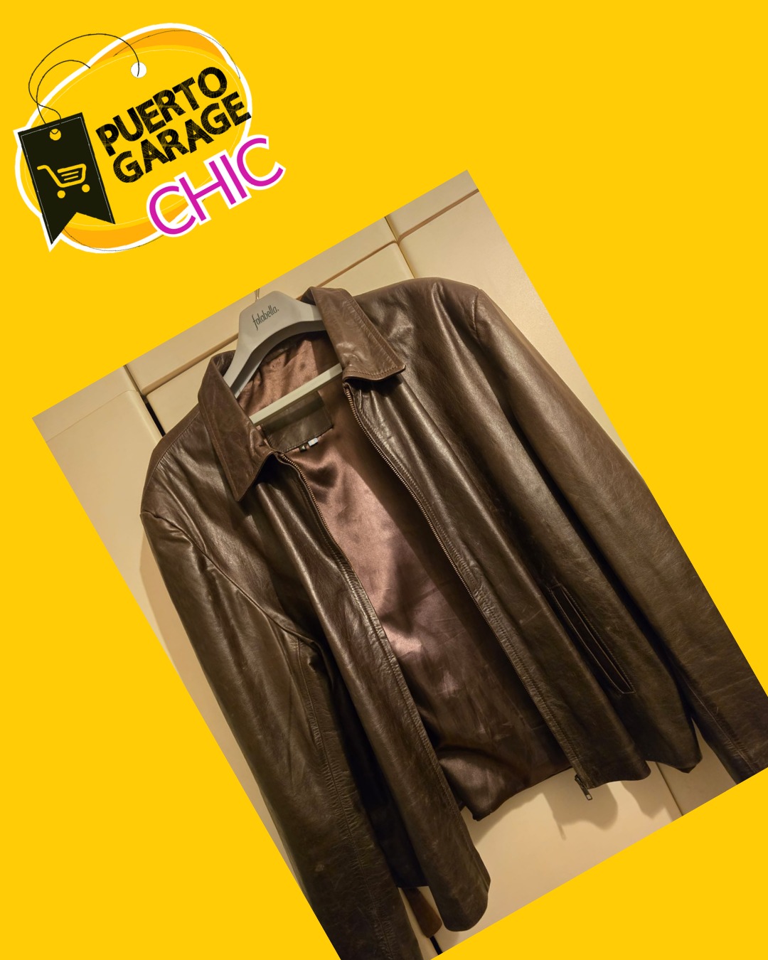 Chaqueta de cuero hombre