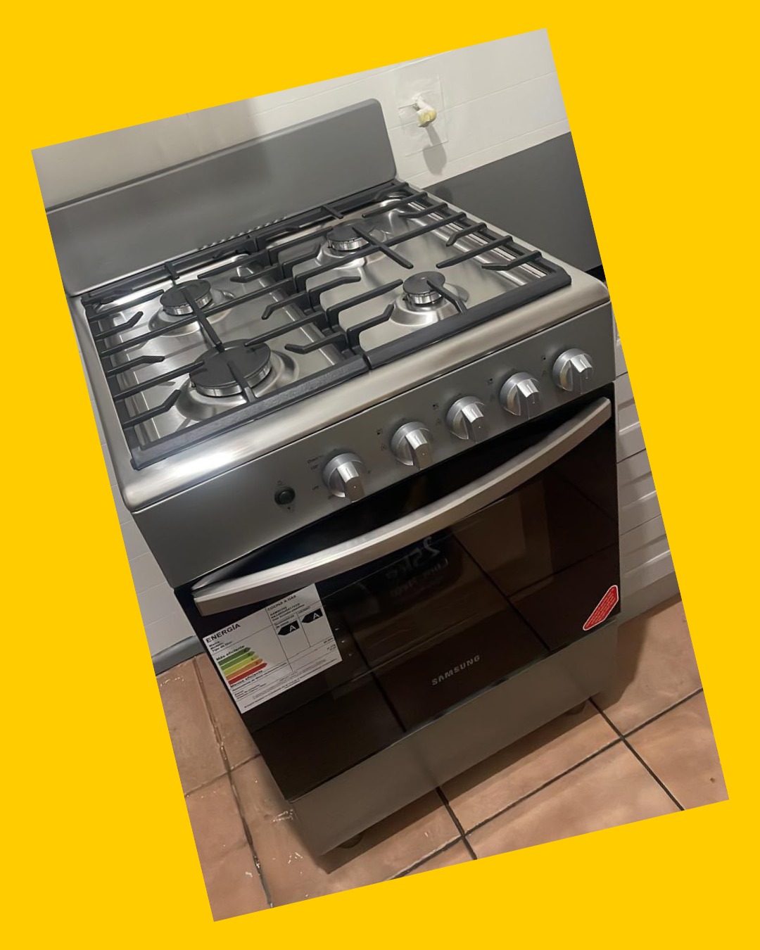 Cocina a gas Samsung 4 quemadores