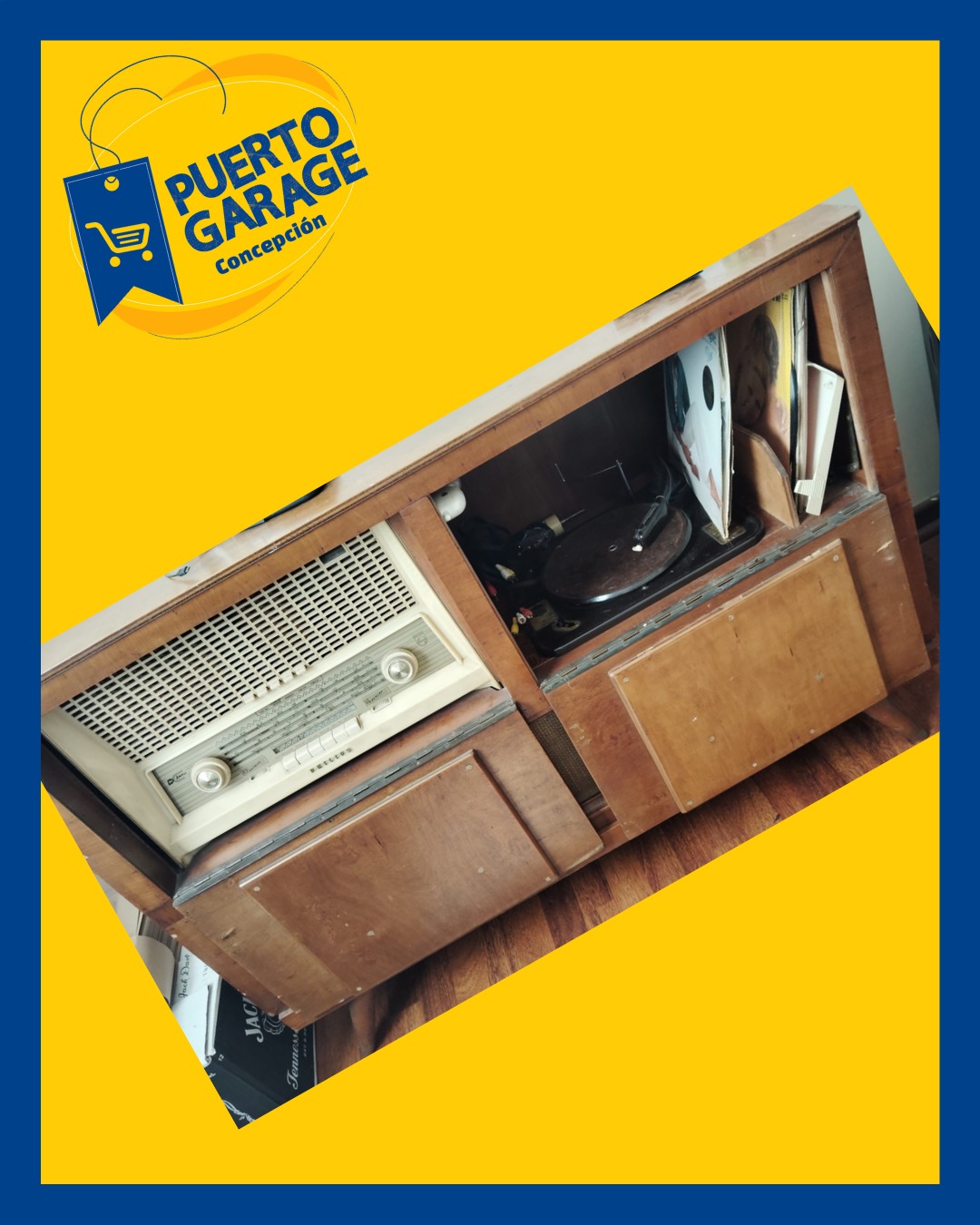 Cómoda con radio y tocadiscos Philips