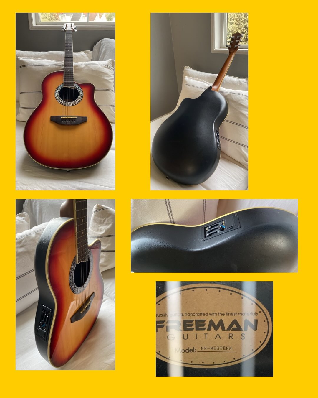 Guitarra electroacústica Freeman Guitars