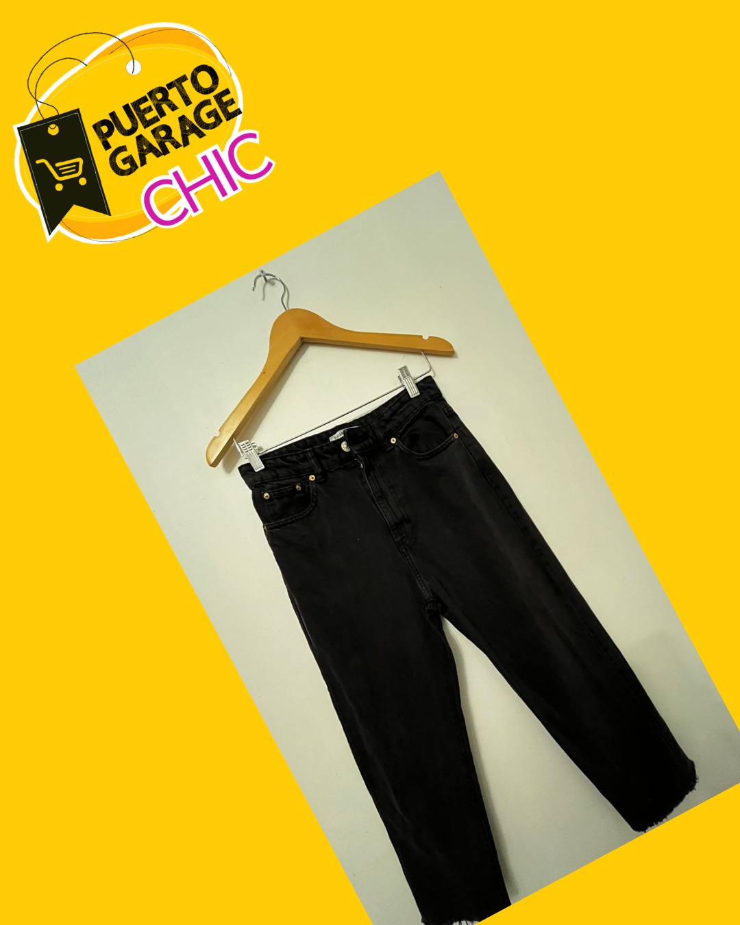 Jeans negros Pull&Bear
