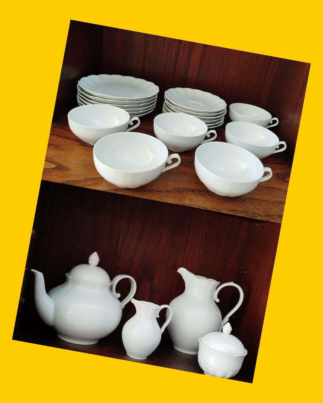 Juego de té de porcelana para 12 personas Florencia