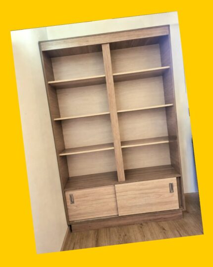 Librero Estante con 2 puertas y repisas Cic