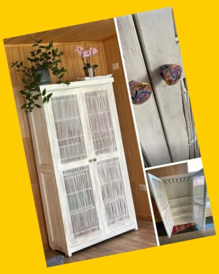 Mueble bar de madera estilo rústico vintage shabby chic