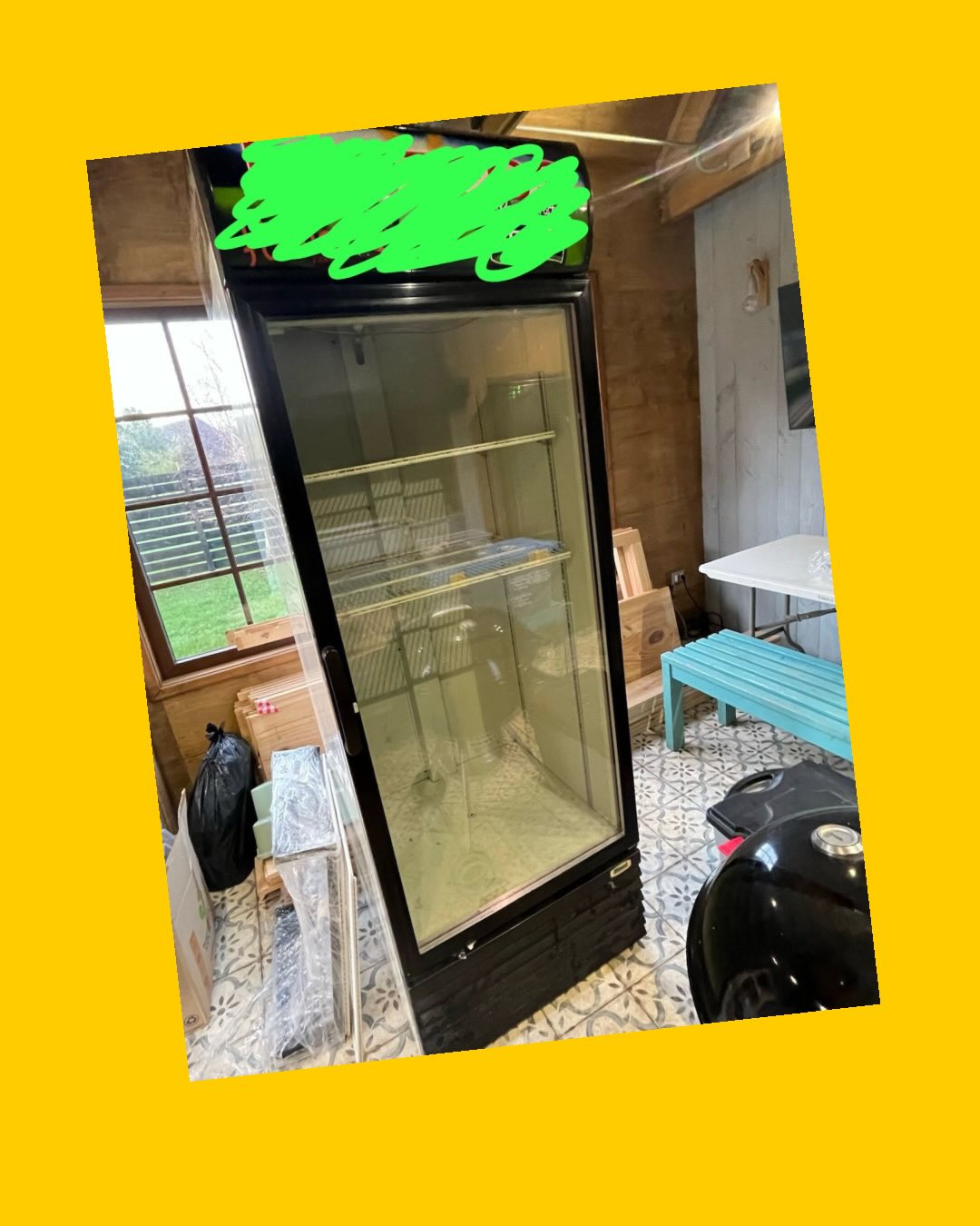Refrigerador exhibidor vertical puerta de vidrio