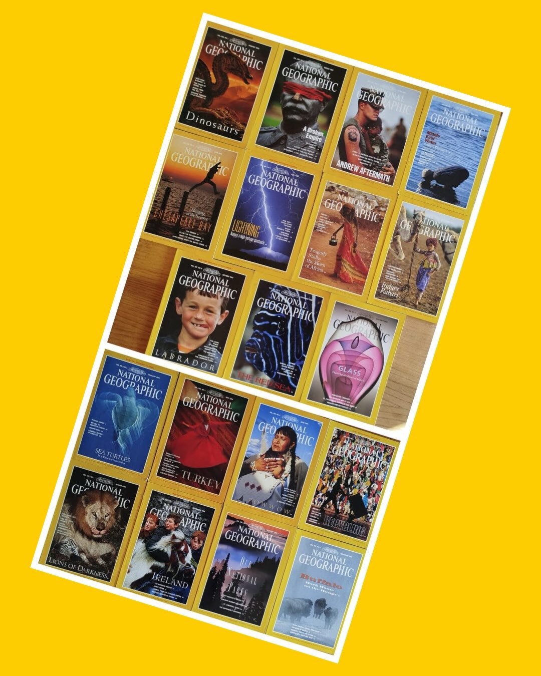 Set de revistas National Geographic + mapas