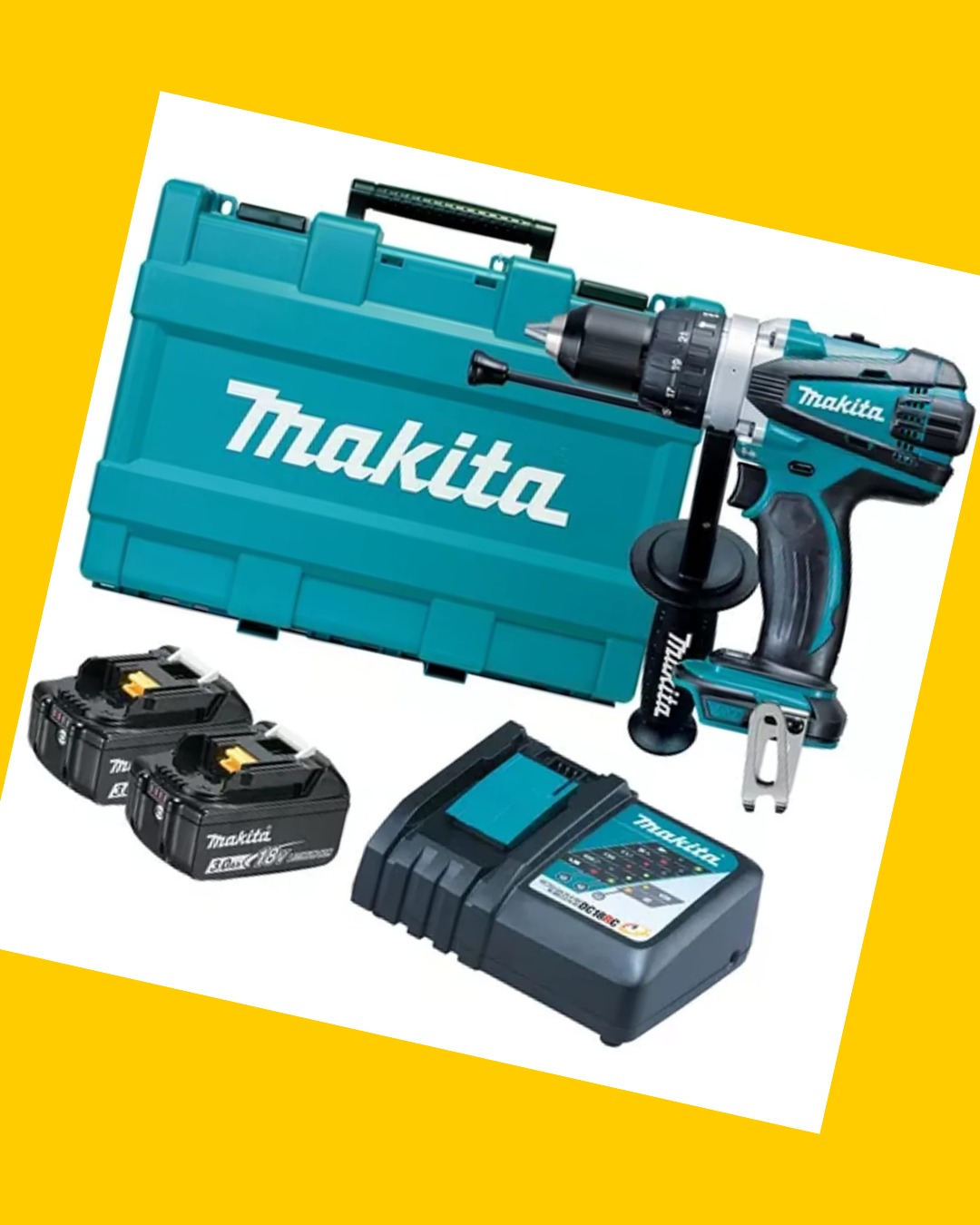 Taladro percutor inalámbrico Makita