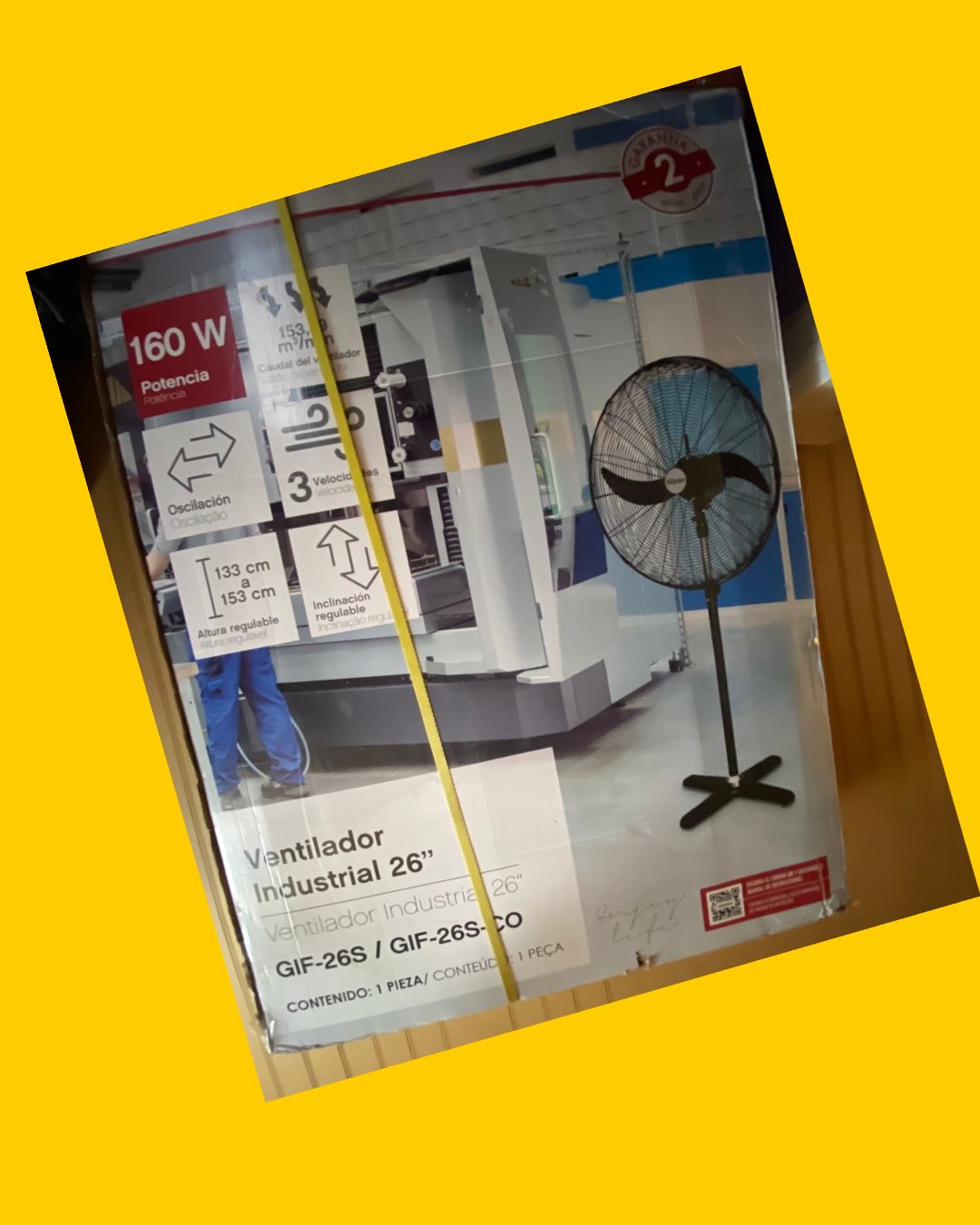 Ventilador industrial 26 Wurden