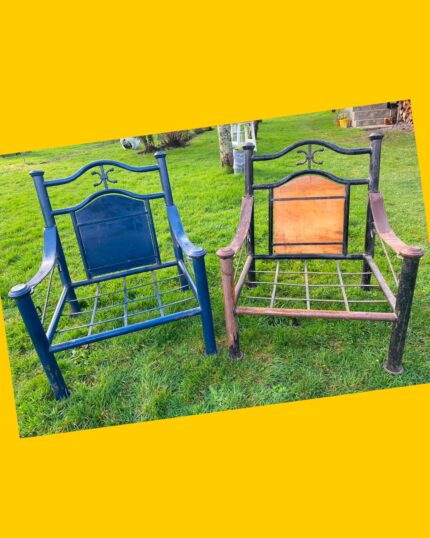 2 sillones de fierro