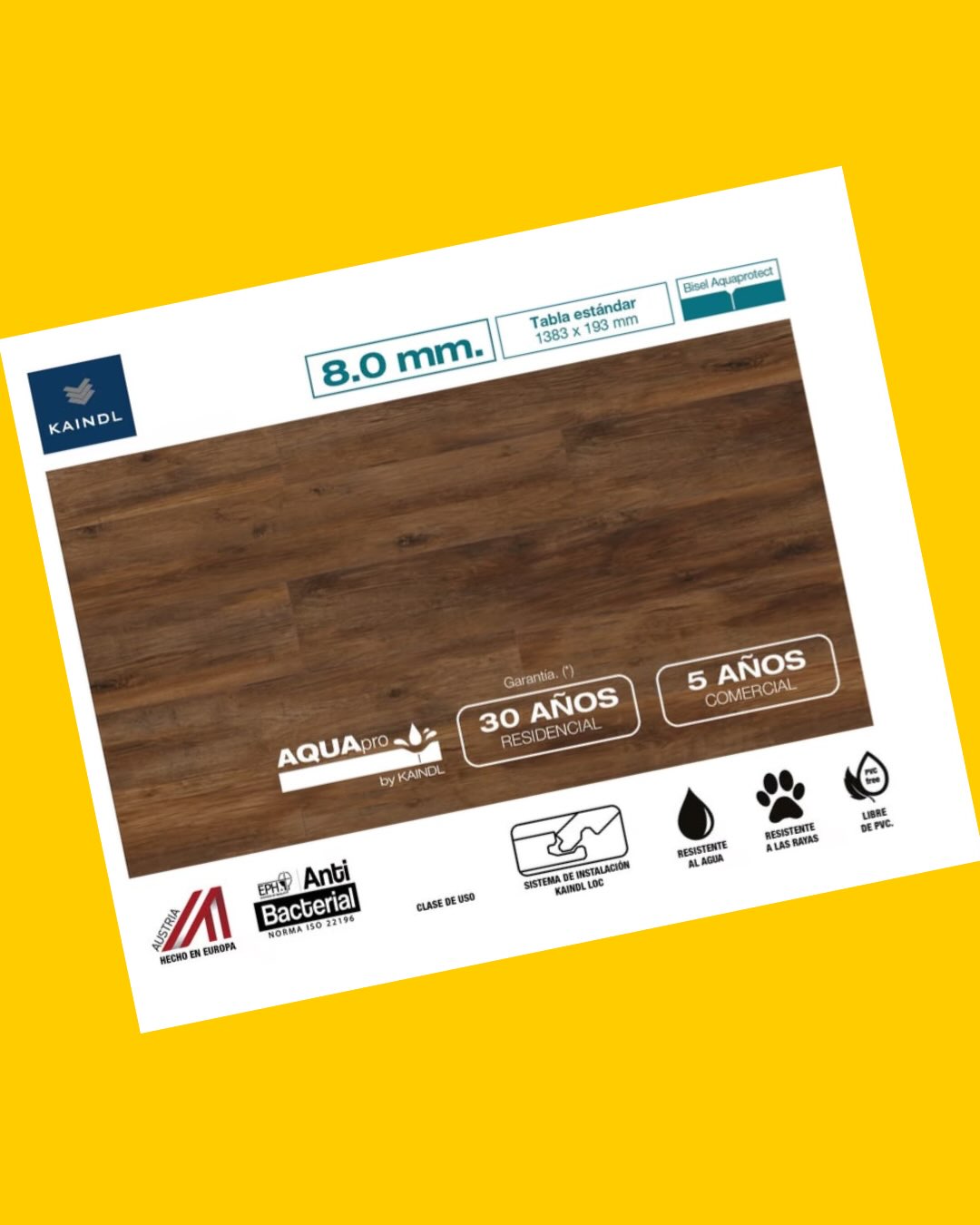 25 cajas piso flotante Kaindl