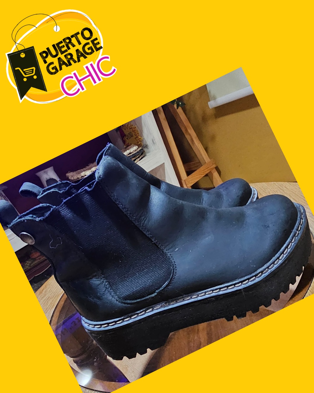 Botines Chelsea negros Romano