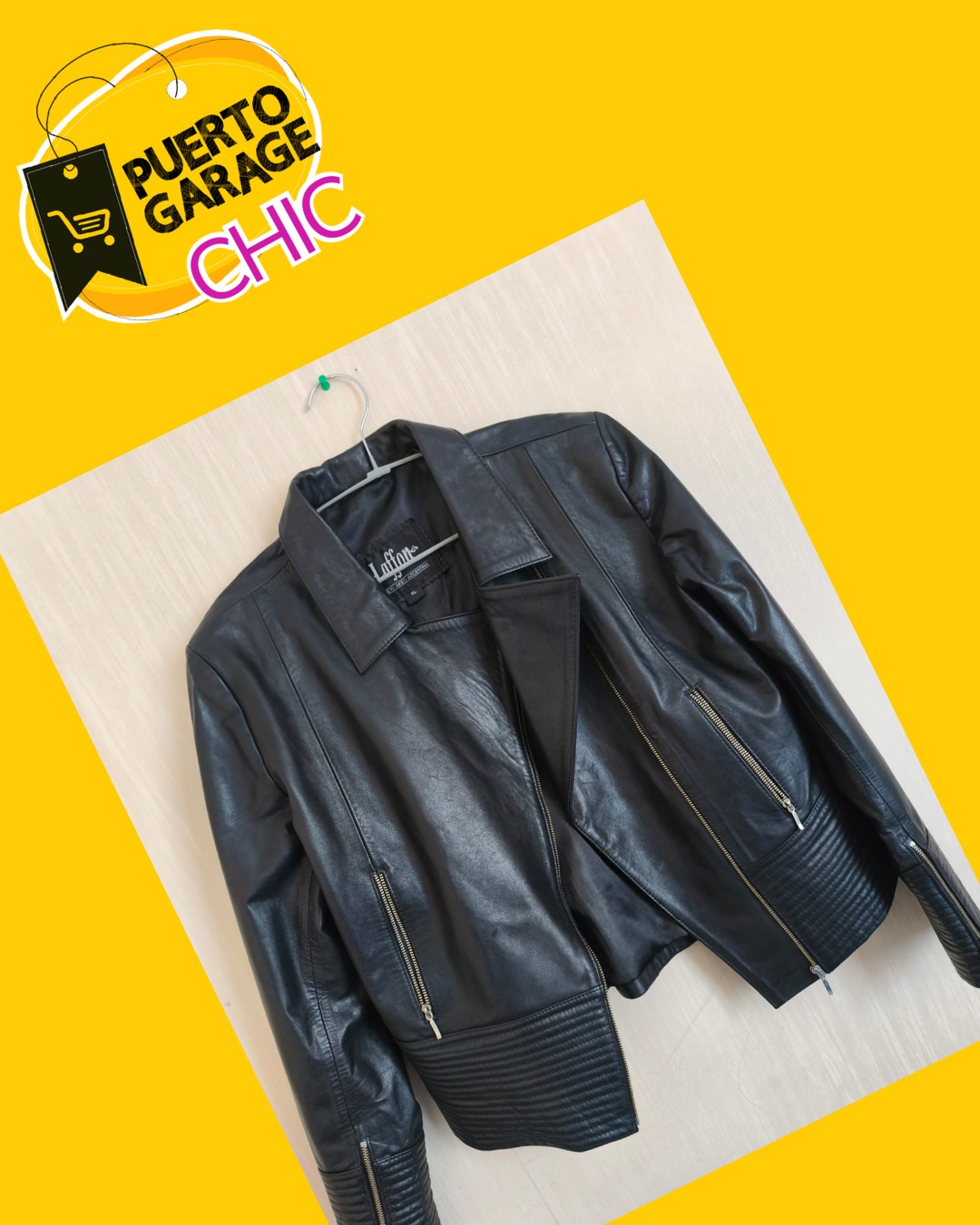 Chaqueta de cuero Laffon