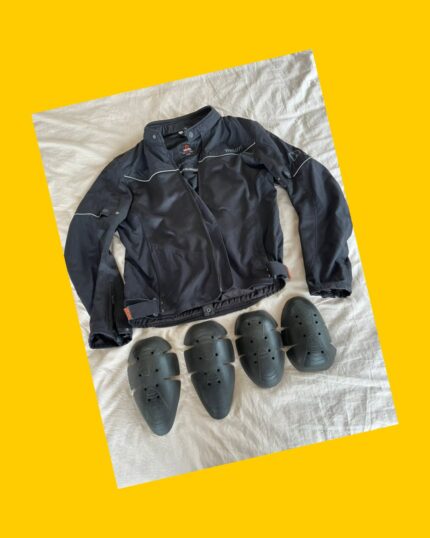 Chaqueta de moto Hevik Merak negra talla XL