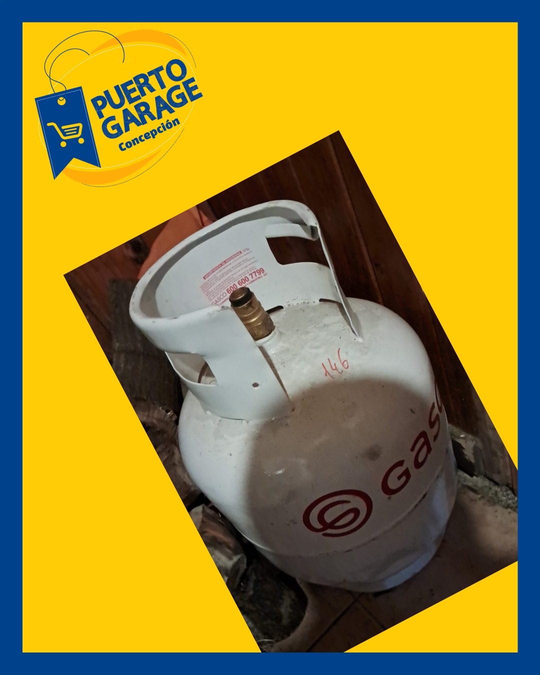 Cilindro gas 15 kilos Gasco