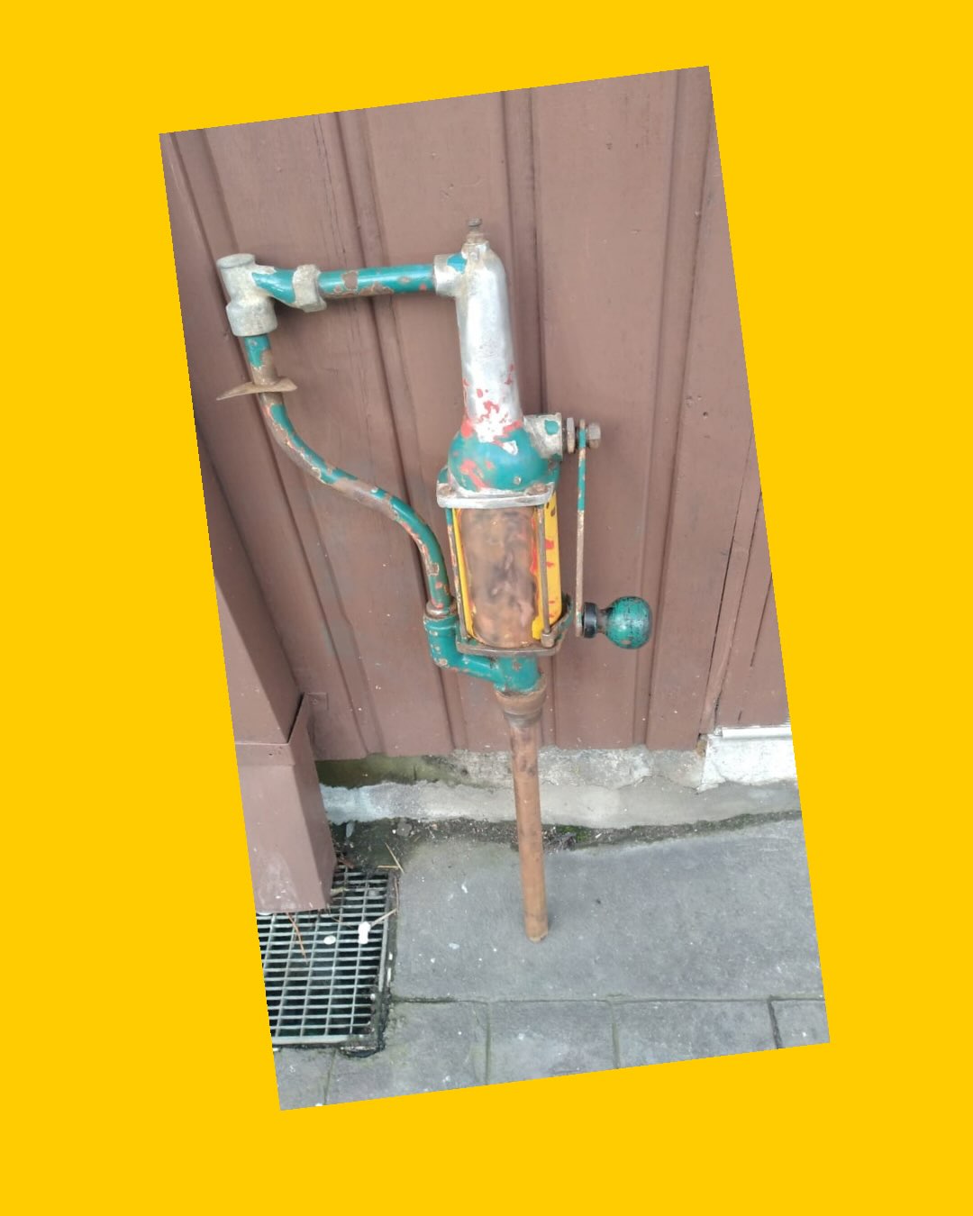 Dispensador de aceite de almacén con manivela