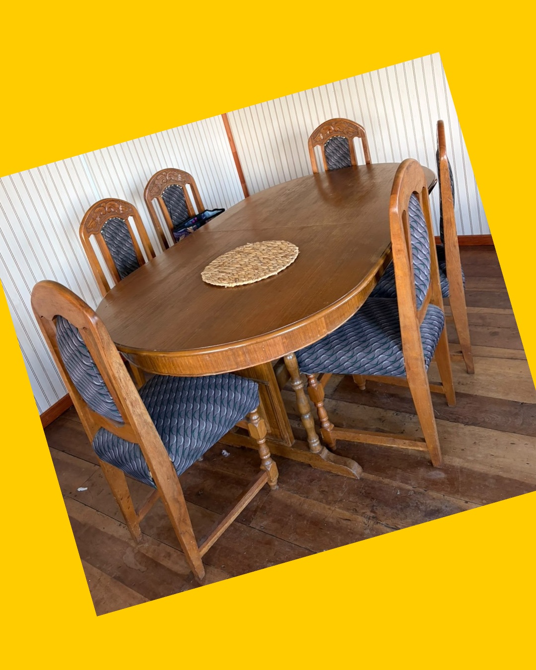 Juego de comedor / 6 sillas