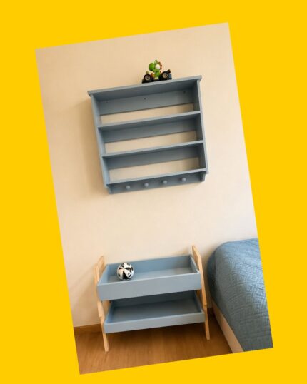 Pack de Repisa y mueble de madera