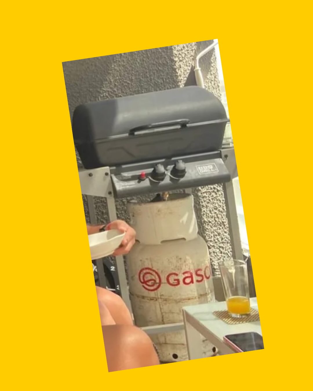 Parrilla a gas con balón