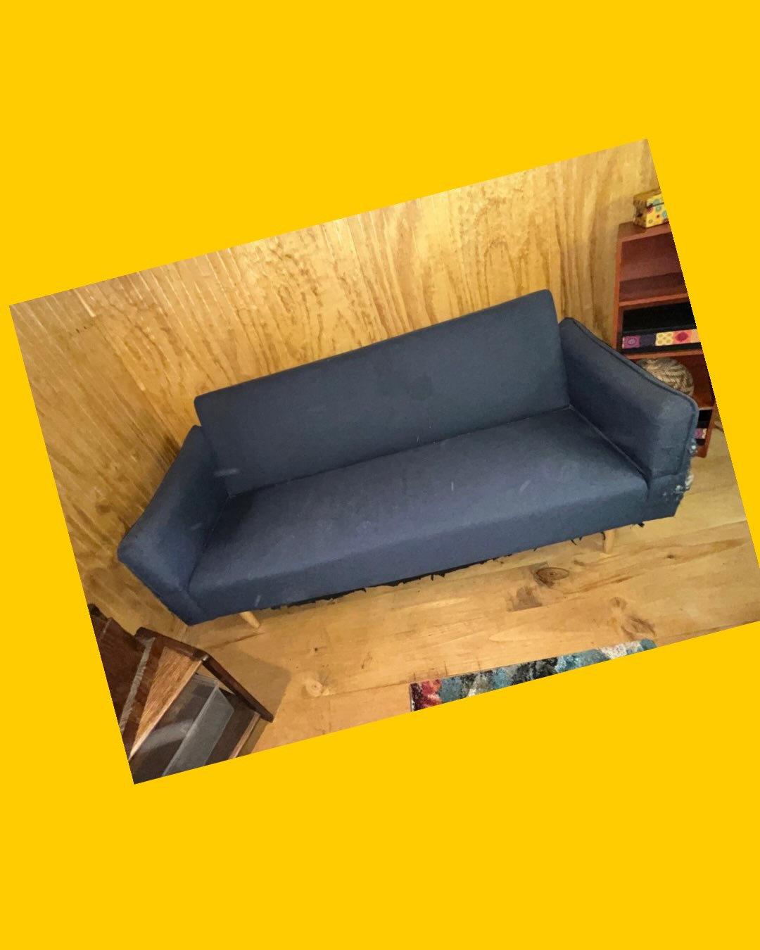 Sofá cama azul
