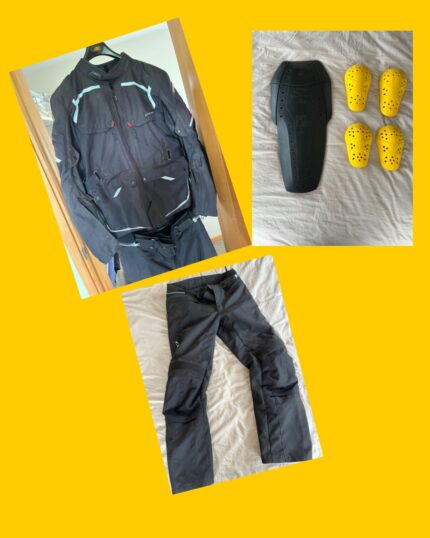 Traje de Moto 4 estaciones (chaqueta con protecciones y Pantalón) Clover, Touring talla XL