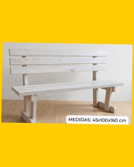 Banco de madera rústico