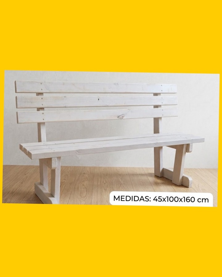 Banco de madera rústico
