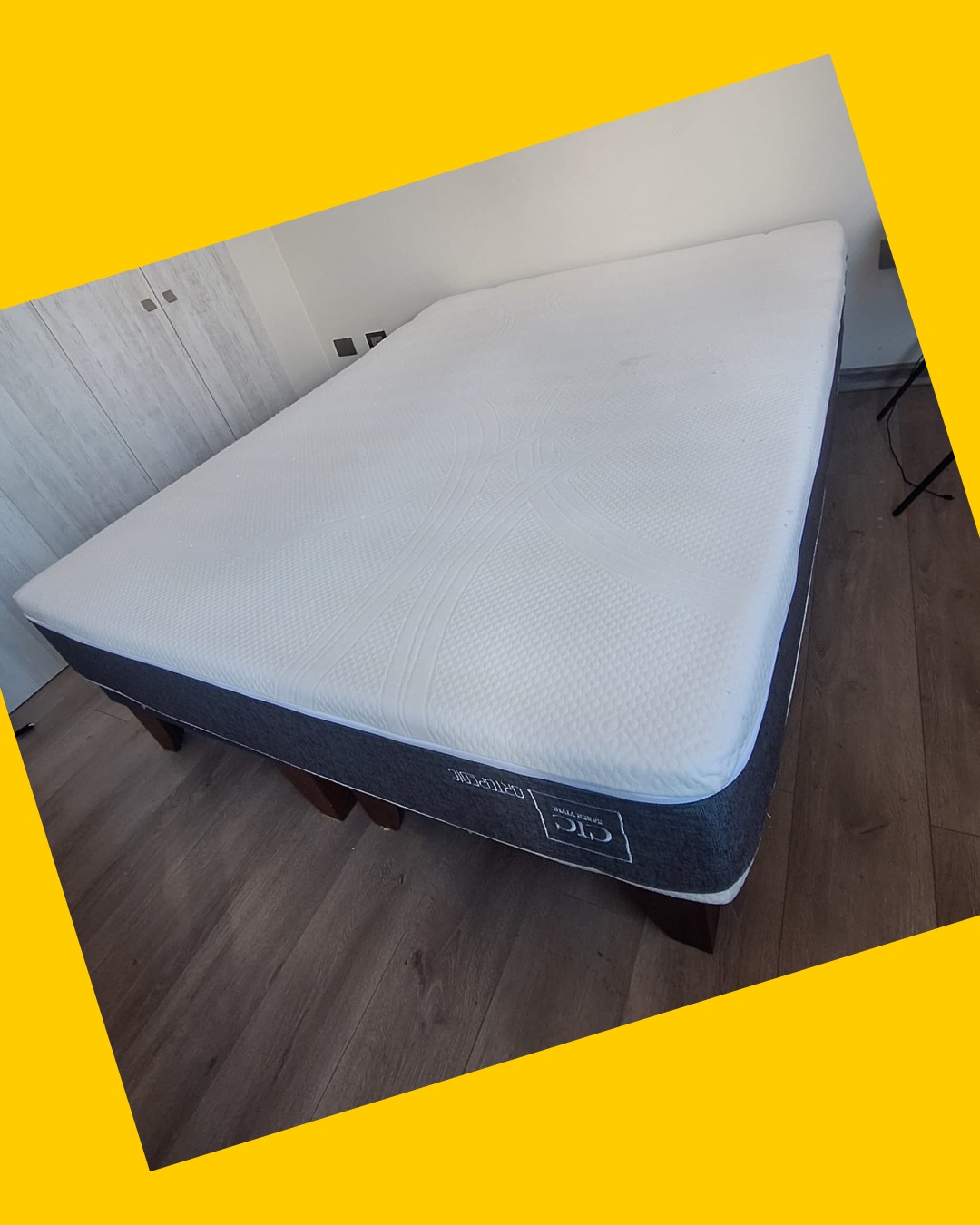 Cama europea con colchón CIC