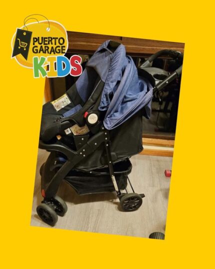 Coche con huevito, bolso maternal y saco de dormir Cosco