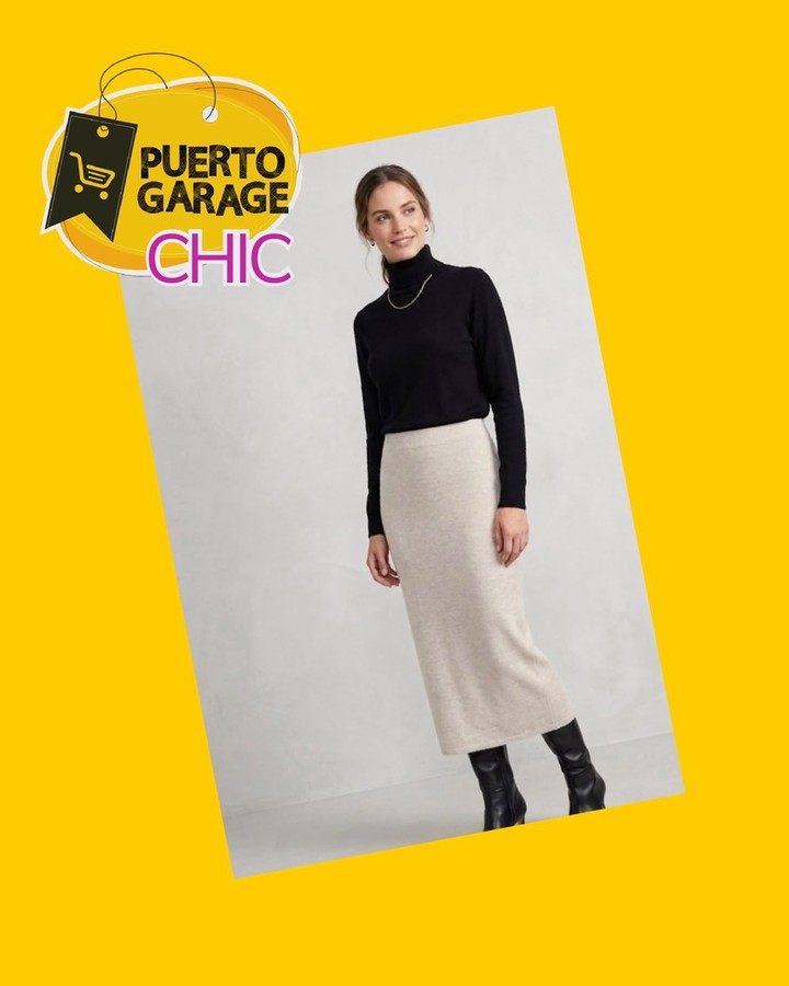 Falda midi Zara