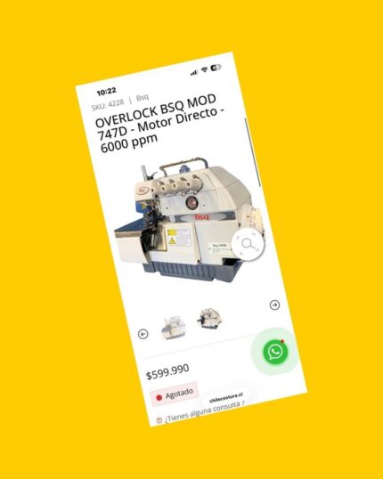 Maquina de coser industrial overlock Bsq