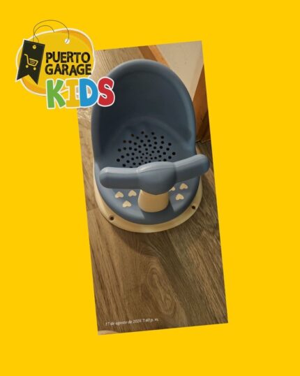 Pack silla de baño para bebé y asiento de apoyo de peluche para bebé