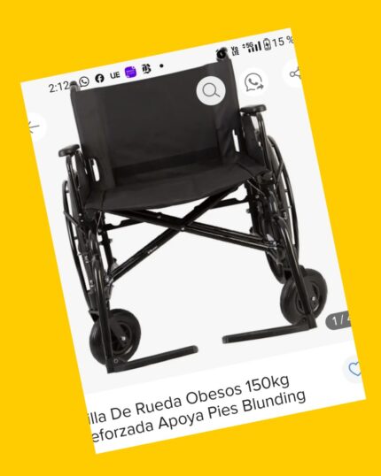 Silla de ruedas bariátrica Blunding