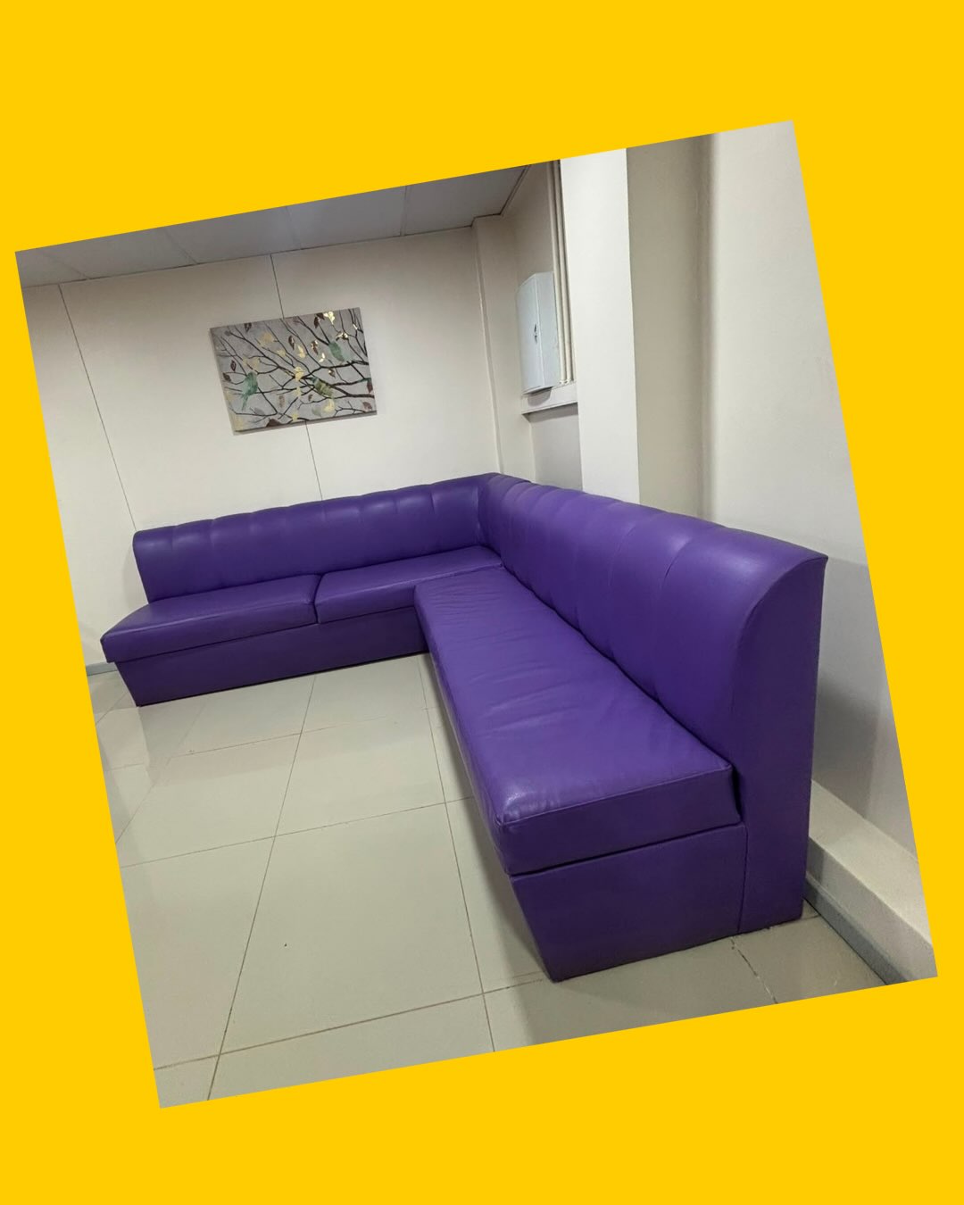 Sillón L para cafetería o restaurante