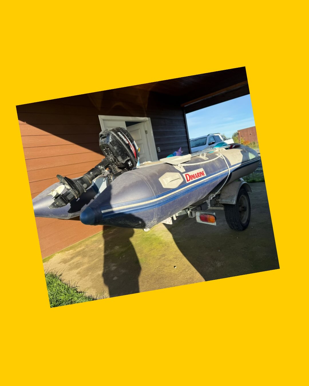 Zodiac inflable + motor 5HP+ carro de arrastre DIMARINE / HIDEA