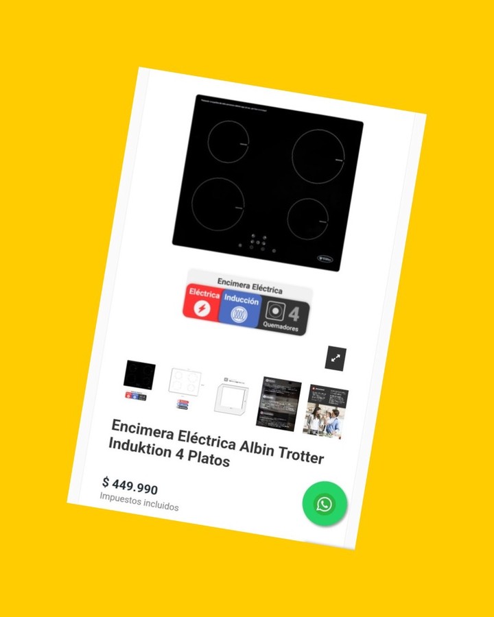 Encimera eléctrica Albin Trotter