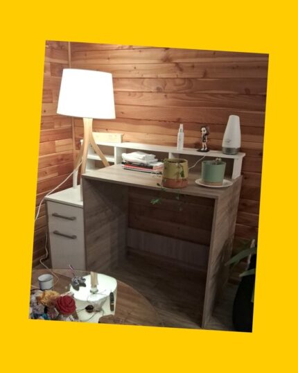 Escritorio y repisa