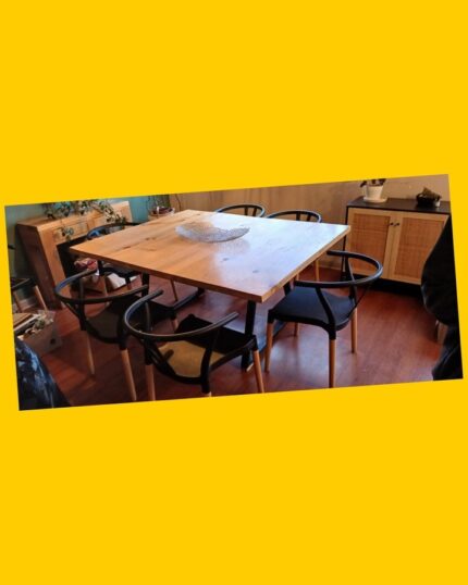 Mesa de comedor estilo industrial (sin sillas)