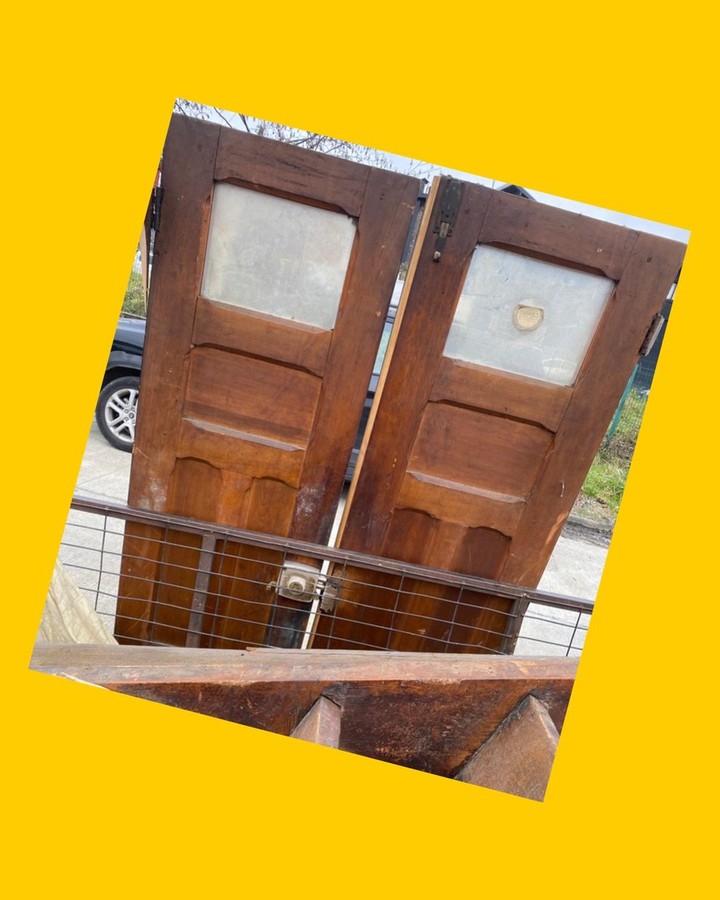 Puerta o mampara de mañio