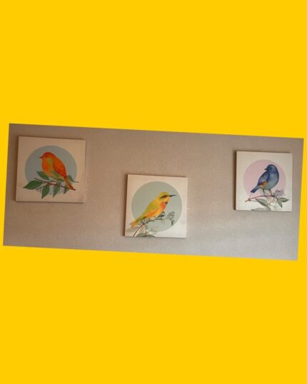 Set de 3 cuadros canvas Attimo